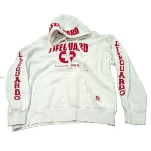 Unisex Lifeguard Hoodie Size Medium Officially Licensed Safety Fort Walton Beach